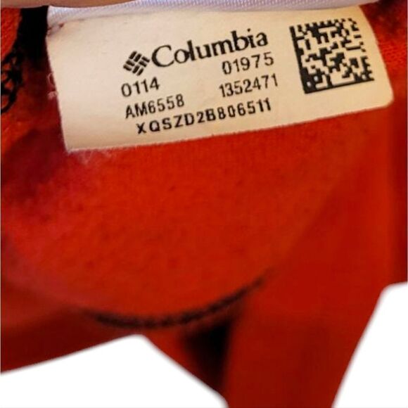 Columbia Red Fleece Quarter Zip Size M - Picture 5 of 6